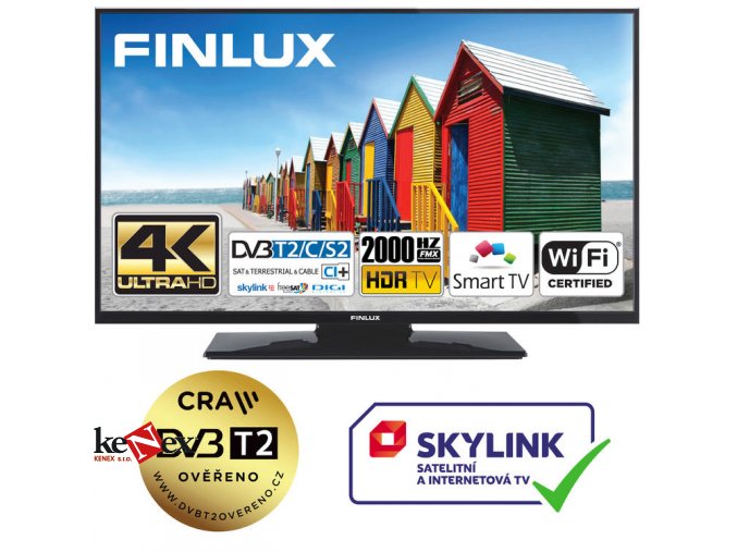 finlux 58fuf7161 hdr uhd t2 sat hbb tv wifi skylink live