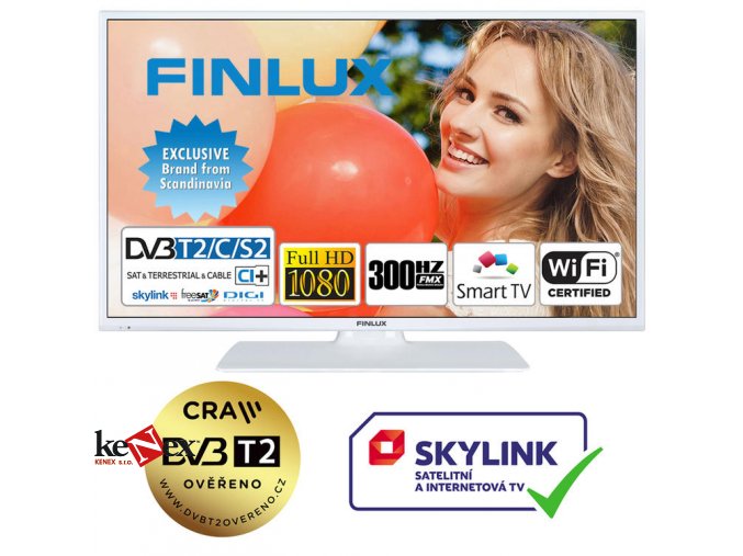 finlux 32fwg5760 bila fhd hdr t2 sat wifi skylink live