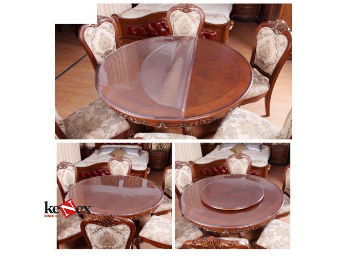 ubrus na stul z mekkeho skla kulaty pr 50 cm