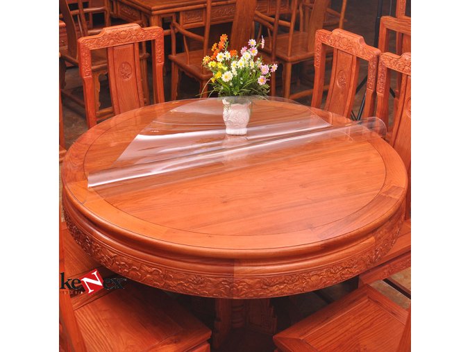 ubrus na stul z mekkeho skla kulaty pr 80 cm