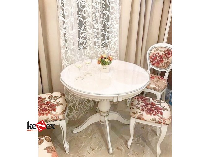 ubrus na kulaty stul z mekkeho skla pr 95 cm