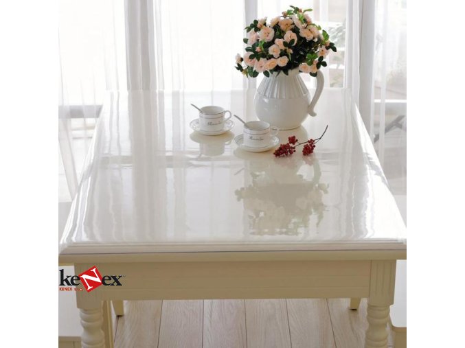 ubrus na stul z mekkeho skla 110x80 cm