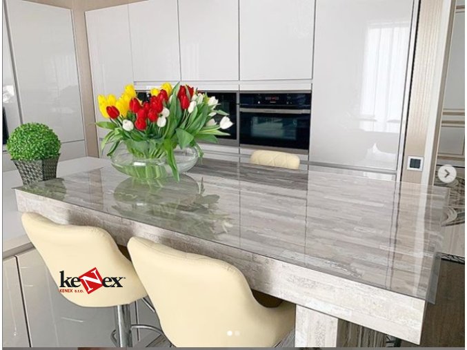 ubrus na stul z mekkeho skla 112x76 cm