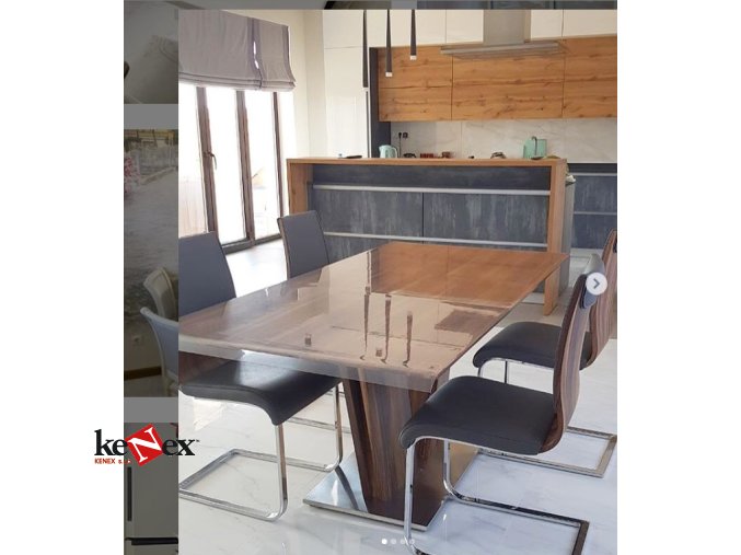 ubrus na stul z mekkeho skla 122x62 cm