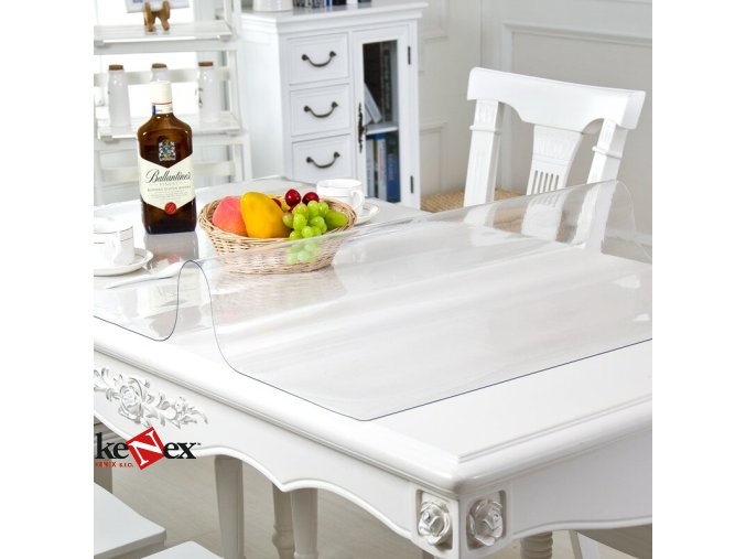 ubrus na stul z mekkeho skla 142x50 cm
