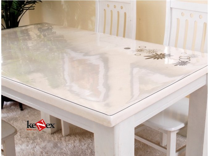 ubrus na stul z mekkeho skla 160x88 cm