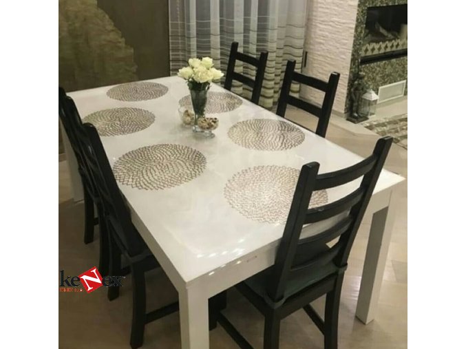 ubrus na stul z mekkeho skla 49 5x129 5 cm