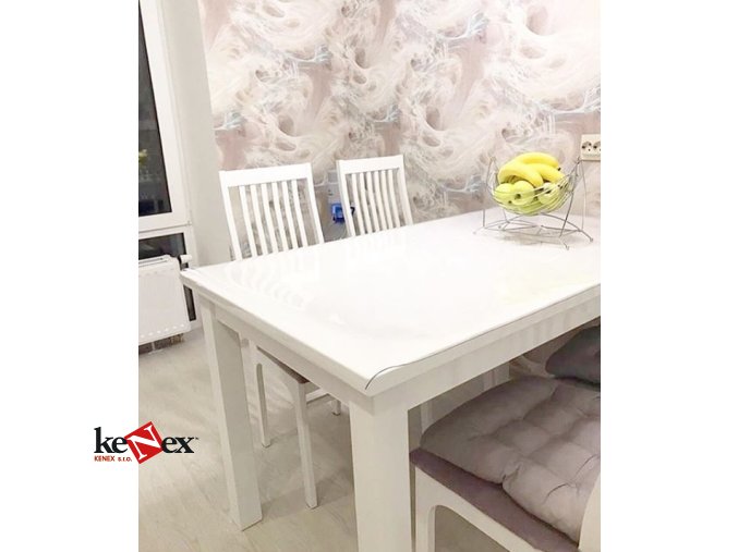 ubrus na stul z mekkeho skla 50x130 cm