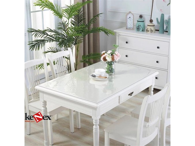 ubrus na stul z mekkeho skla 50x75 cm