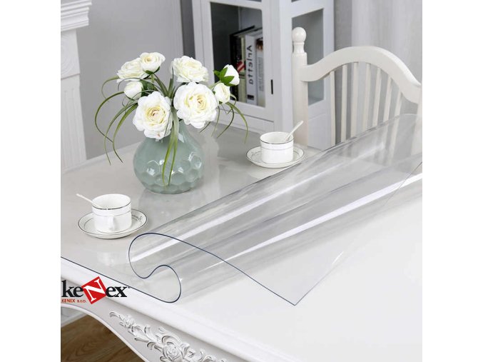 ubrus na stul z mekkeho skla 55x130 cm