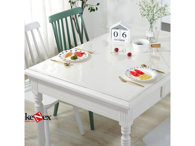 ubrus na stul z mekkeho skla 60x113 cm