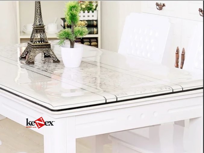 ubrus na stul z mekkeho skla 60x60 cm