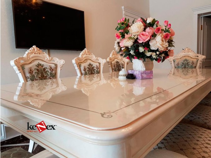 ubrus na stul z mekkeho skla 64 7x109 7 cm