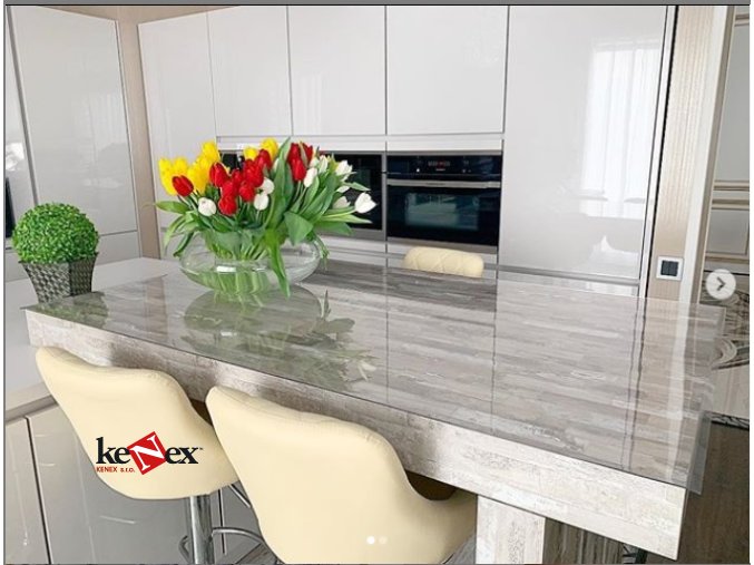 ubrus na stul z mekkeho skla 66x240 cm