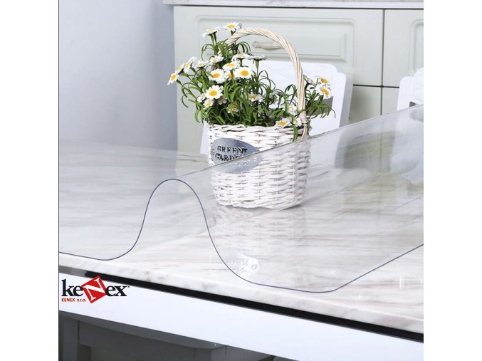 ubrus na stul z mekkeho skla 72x161 cm