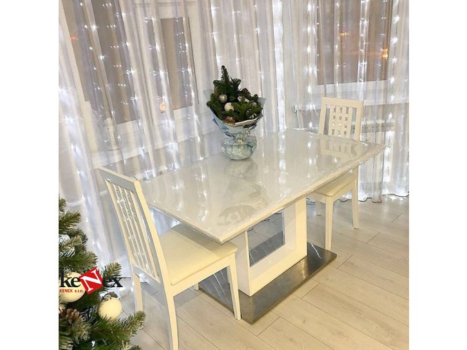 ubrus na stul z mekkeho skla 75x100 cm