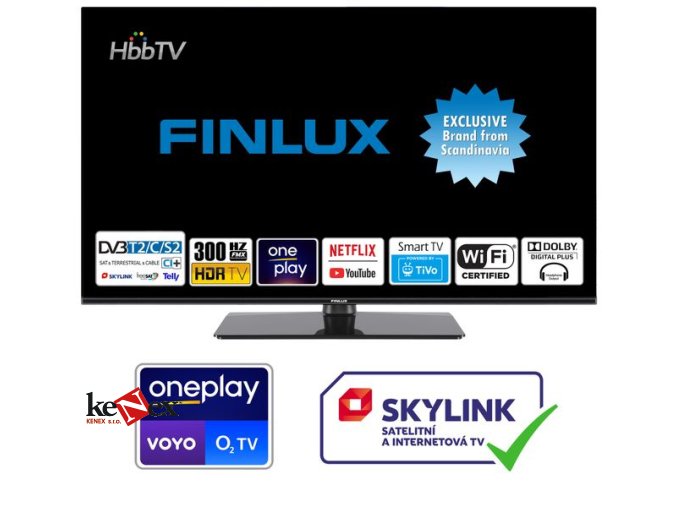 finlux 32fhi5660 t2 sat hbbtv tivo smart wifi oneplay netflix