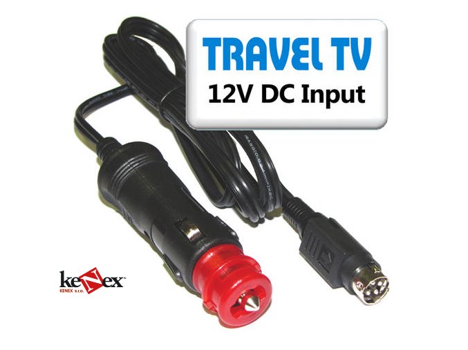 kabel 12v dc autozasuvka tv finlux