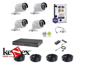 Kamerový set Hikvision Standart 4 venkovní