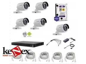 kamerovy set venkovni hikvision ip full hd 05 v rozliseni 1080p 5xip kamer