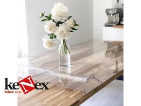 ubrus na stul z mekkeho skla 80x220 cm