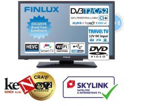 finlux 24fdm5760 t2 sat dvd smart wifi 12v