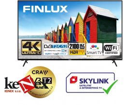 finlux 65fuf7161 hdr uhd t2 sat hbb tv wifi skylink live