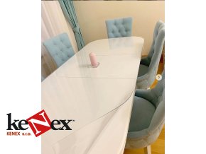 ubrus na stul z mekkeho skla 65x217 cm