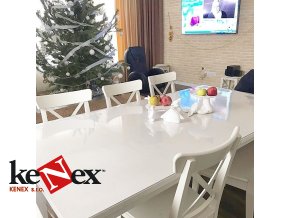 ubrus na stul z mekkeho skla 90x190 cm