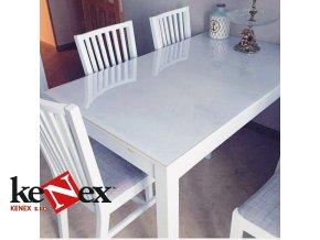 ubrus na stul z mekkeho skla 69x119 cm