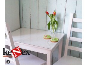 ubrus na stul z mekkeho skla 70x118 cm