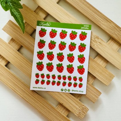 Samolepkový sheet - jahody