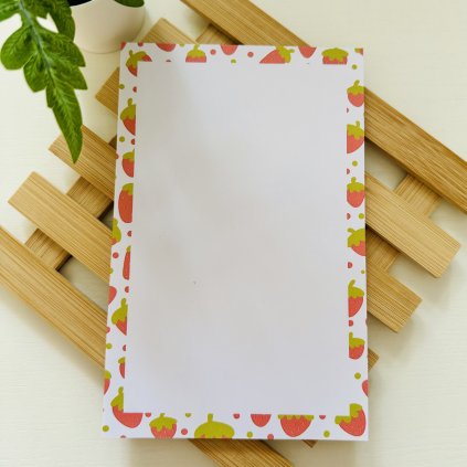 Zápisník - jahodový zápisník