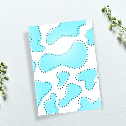 Sešit - modré flíčky