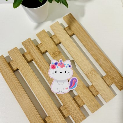 Samolepka - jednorožčí kočička