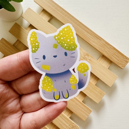 Samolepka - mechová kočička