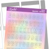 Samolepkový sheet - abeceda rainbow