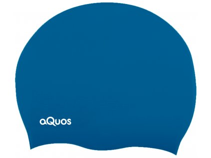 Silikonová plavecká čepice Aquos COD modrá