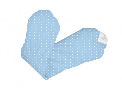 Povlak na relaxační polštář -modrá s puntíky