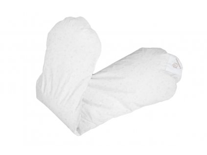 Povlak na relaxační polštář - bílá jednobarevná s kytičkama