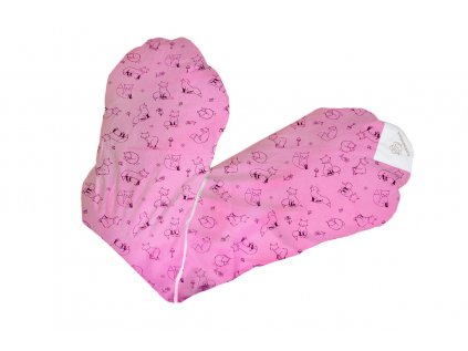 Povlak na relaxační polštář - růžové lišky