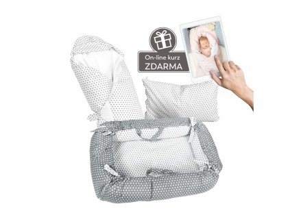 Set Maly pelisek bila s sedymi hvezdickami