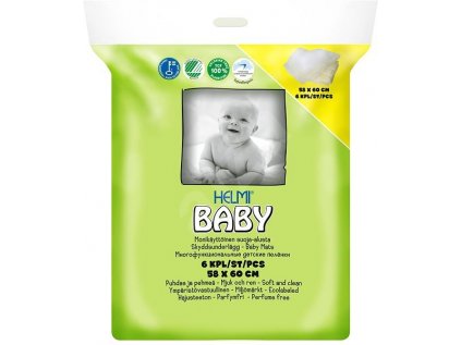 Helmi baby HELMI BABY ekologické přebalovací podložky 58 × 60 cm, 6 ks