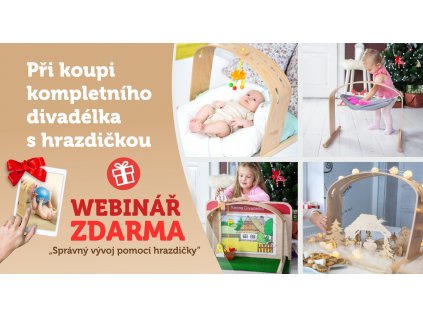 Vánoční pohádkový set (hrazdička + divadélko)