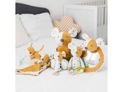 canpol babies hebky usinacek s chrastitkem mousea