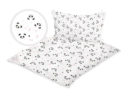 Set 4v1 Přikrývka - Panda s růžovou
