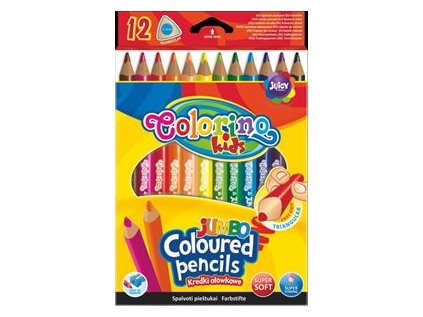 Trojhranné pastelky Colorino JUMBO - 12 barev