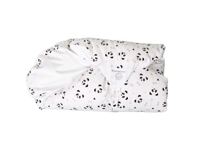 Povlak růžová panda (Malá peřinka bez volánku)