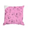 Povlak na polštář 30x30 růžové lišky