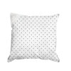 bílý s šedým puntíkem polštář 30x30